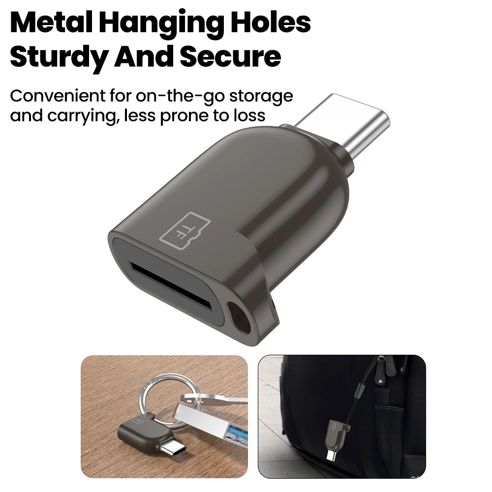 타입 C to TF 카드 리더 OTG 스마트 메모리 카드 USB C 3.0 고속 전송 리더 어댑터 PC 노트북 폰 카드 리더