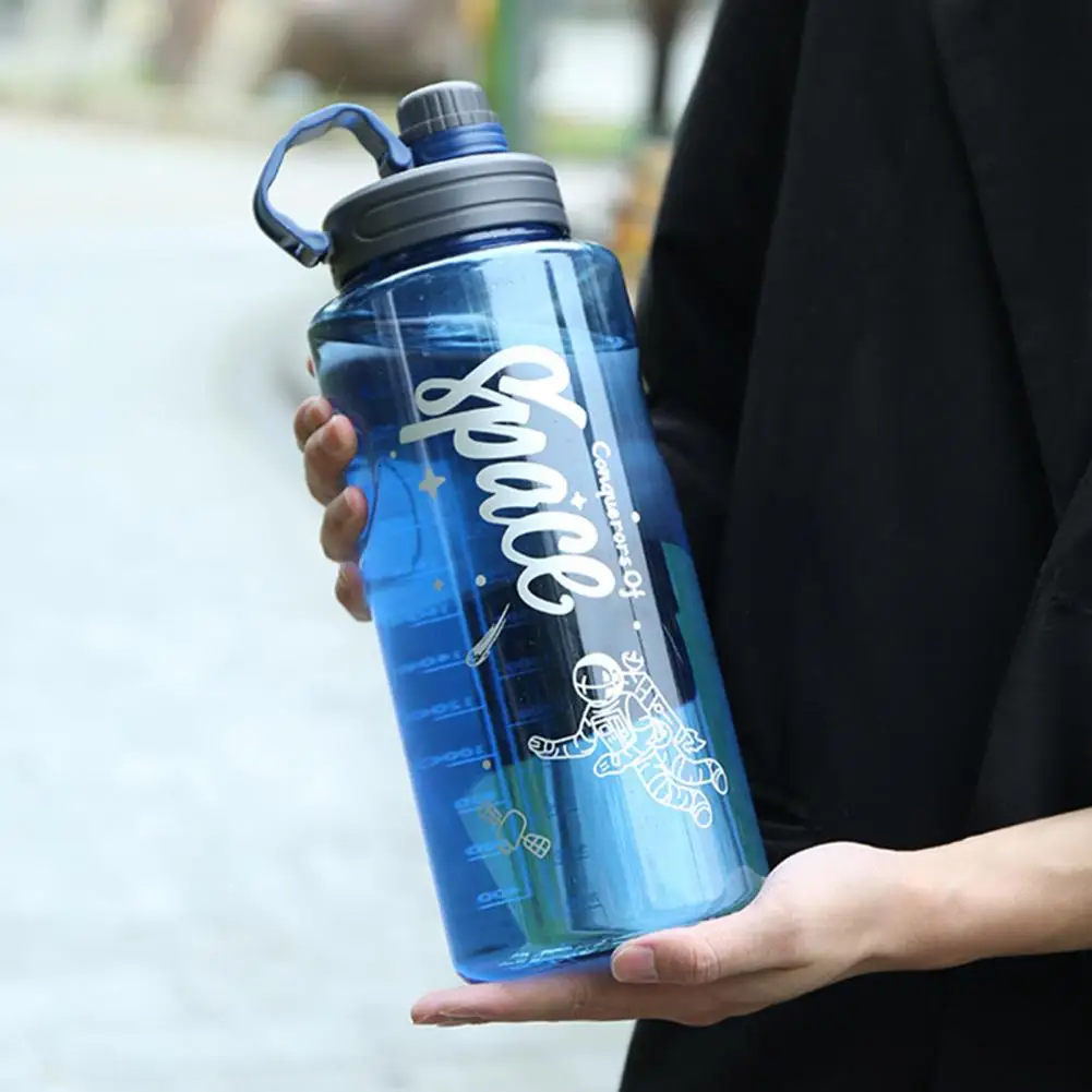 1100/1500/2000/3000ml Water Bottle Cup Durable Clear Scale Water Bottle Explosion Proof Large Outdoor