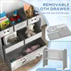 Toy Organizer with 6 Storage Bins, 25" x 12" x 26", Green 5