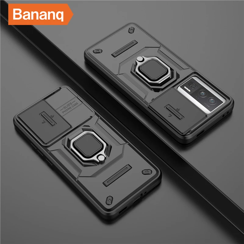 

Bananq Case For Xiaomi 14 13T Poco X5 F5 C65 Magnetic Ring Stand Cover For Redmi 13C K70 K70E K60 Ultra Note 13 12 Pro Plus 12S