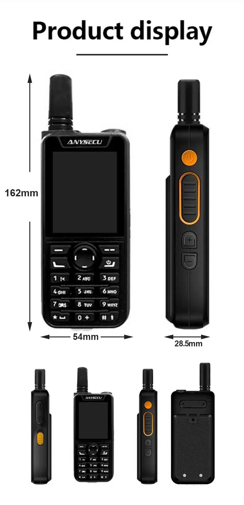 4G Network Radio T59 Android 9.0 WIFI GPS Unlock LTE/WCDMA/GSM Mobile Phone Work