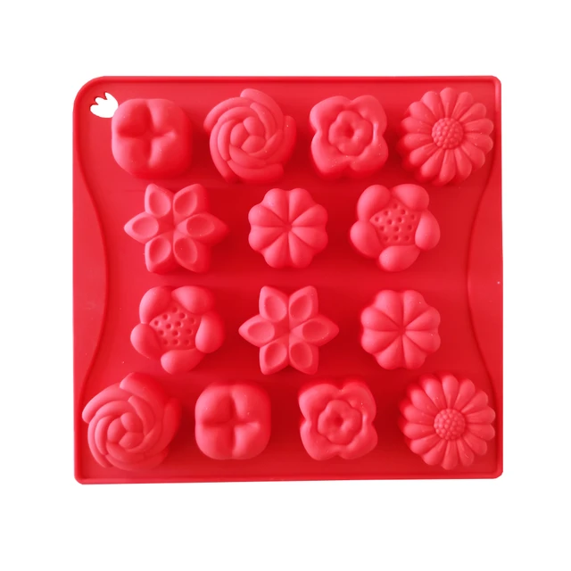 24 Cavity Flower Fondant Mold 3D Mini Flower Silicone Mold for Chocolate  Candy Cake Decoration Polymer Clay Sugar craft Resin Jewelry Casting