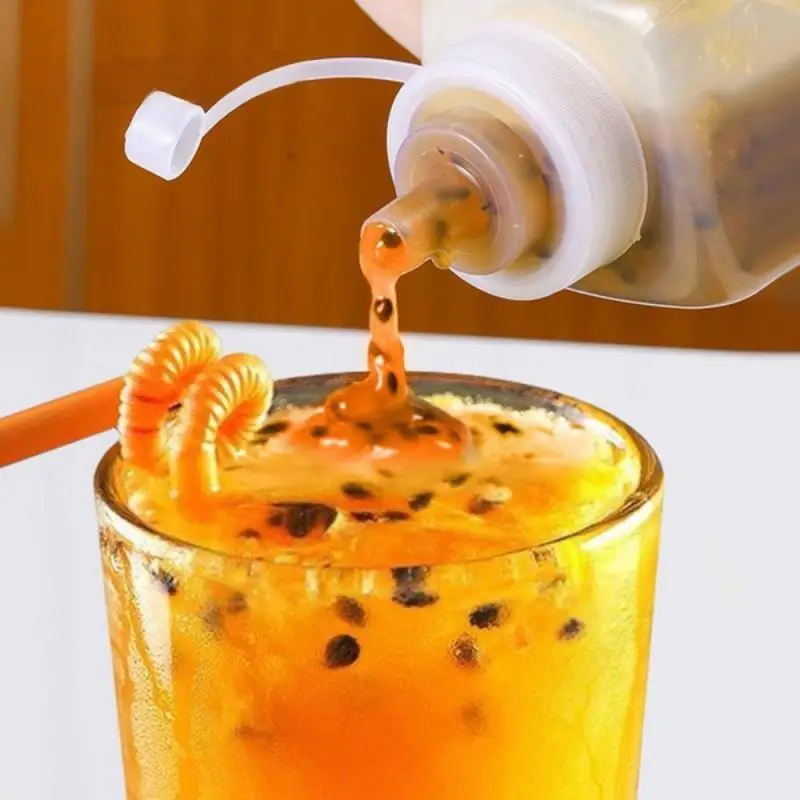 1/3/5PCS 800/1000ml Plastic Sauce Bottles Squeeze Sauce Flask Large Caliber Dustproof Household Seasoning Flask Kitchen 3