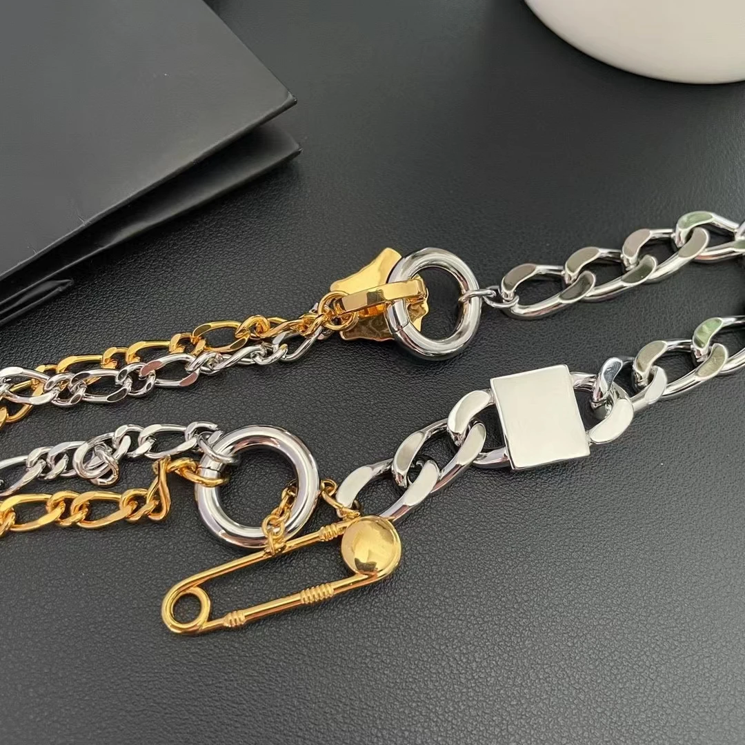 

Chain fashion two-color exquisite high quality anti-oxidation hair black necklace