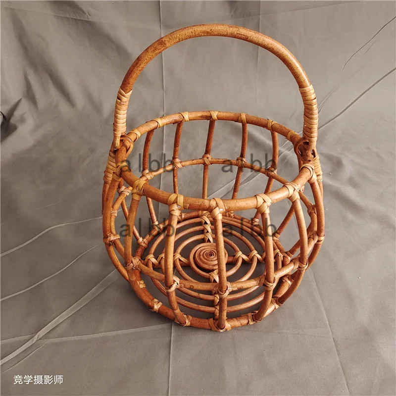 Yenidoğan Fotoğraf Sahne El Yapımı Vintage Bambu Sandalye bebek yatağı kız Erkek Fotoğraf Sahne Yenidoğan Fotoğraf Poz Sahne Bebek Beşik