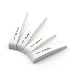 Car Door Edge Protection Rubber Guard Strips - Set of 4 Scratch - Resistant Bumper Stickers (White)