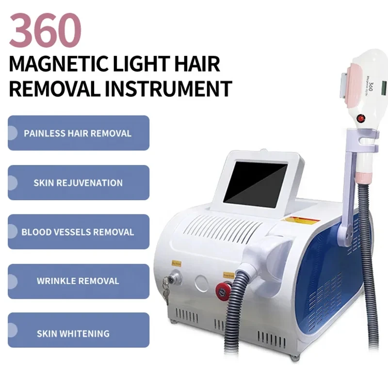 Profesional Jerman 360 Mesin Laser Penghilang Rambut IPL Magneto-optik 100000 Shot Epilator Laser Wanita Tanpa Rasa Sakit