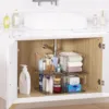 Vtopmart 4 Pack Large Stackable Storage Drawers,Clear Acrylic Drawer Organizers with Handles, Easily Assemble for Bathroom 2