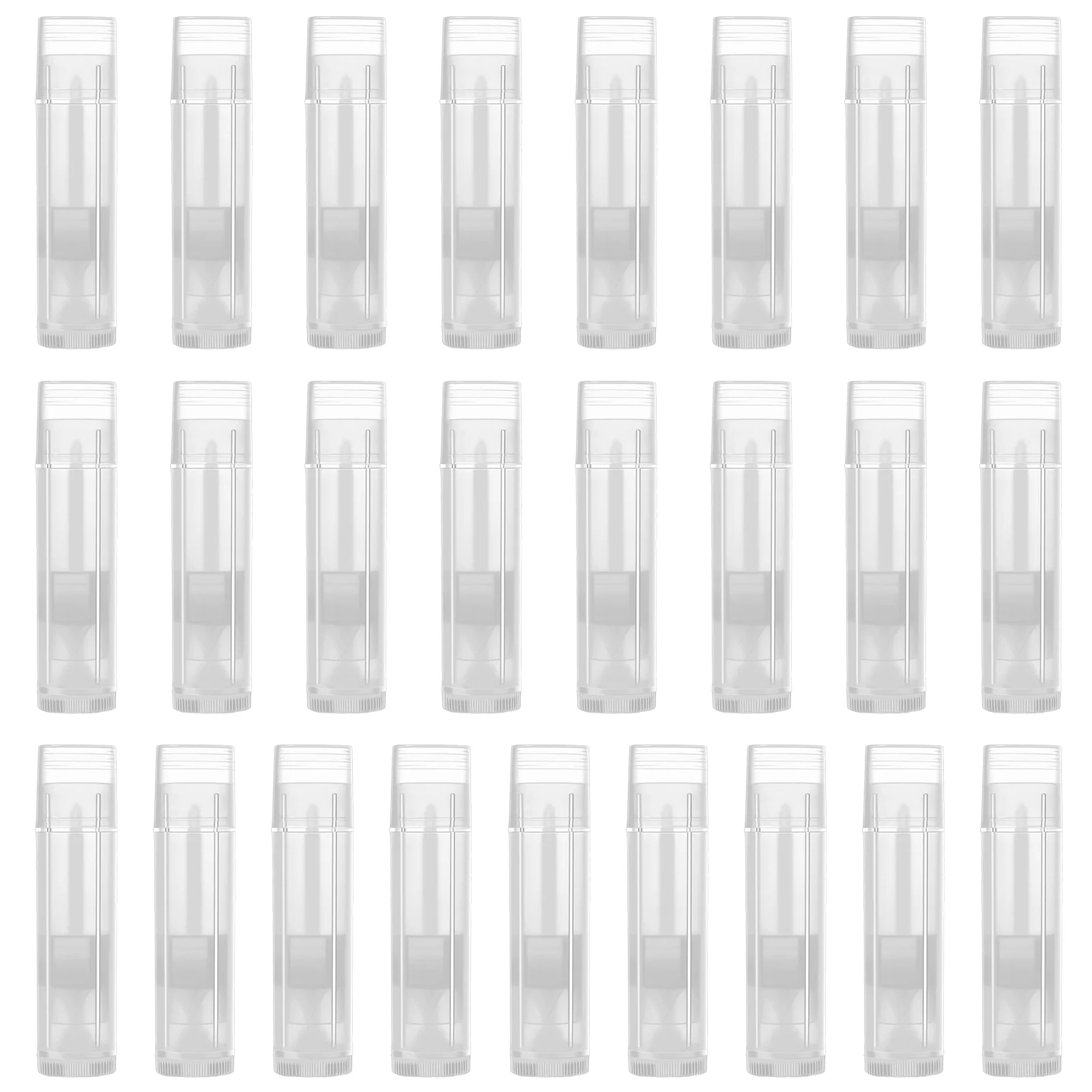 

25pcs Empty Lip Balm Containers Lipstick Tubes Lip Gloss Holder Tubes Refillable DIY Lip Gloss Tubes