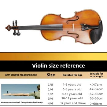 Acoustic Violin Starter Set- Full-Size , Complete Kit with Case, Bow, Strings- Maple Wood, Violin for Beginners Learning