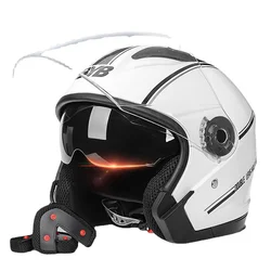 Revealing Helmet Double Lens 3c Certification Level Protection Cycling Helmet Summer Breathable Anti-fall Protective Gear