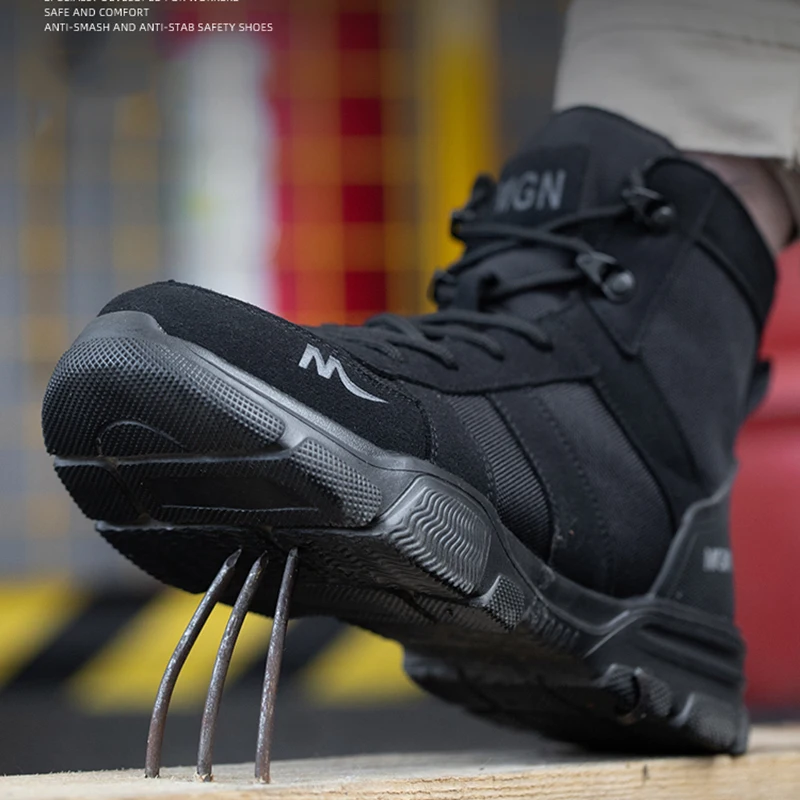 حذاء رجالي أحذية سلامة العمل الحديد تو مكافحة سحق...