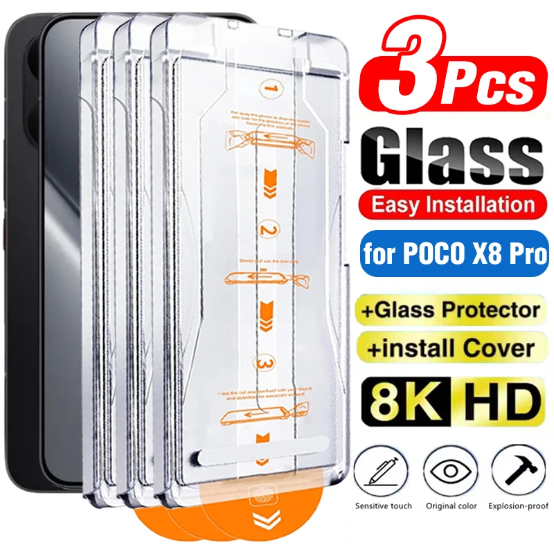Premium Screen Protector with Easy Installation Kit - Dust-Free Tempered Glass Film