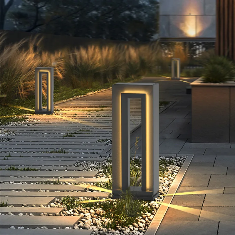 Waterproof IP65 LED Lawn Light AC85~265V Stainless steel Street lamp For Garden Path Landscape Courtyard Villa Outdoor Decorate