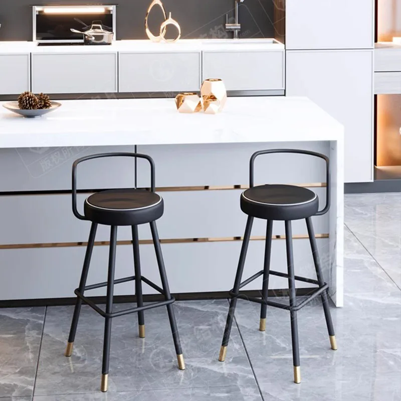 

Minimalist Modern Leisure Bar Chairs Counter Wood Bar Chair Restaurant Office Taburetes Altos Cocina Replica Design Furniture