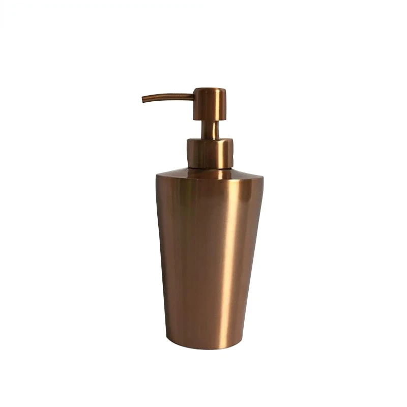 350ML Stainless Steel Soap Dispenser Bottle Rose Gold Silver Hand Sanitizer Bathroom Kitchen Hotel Liquid Lotion Soap Dispenser
