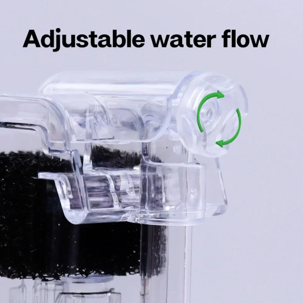 Aquarium Filter Hanging Ultra Silent 3 Sponge Layers 30-80L Tank 250L/H 25W Certified for Acuaristas