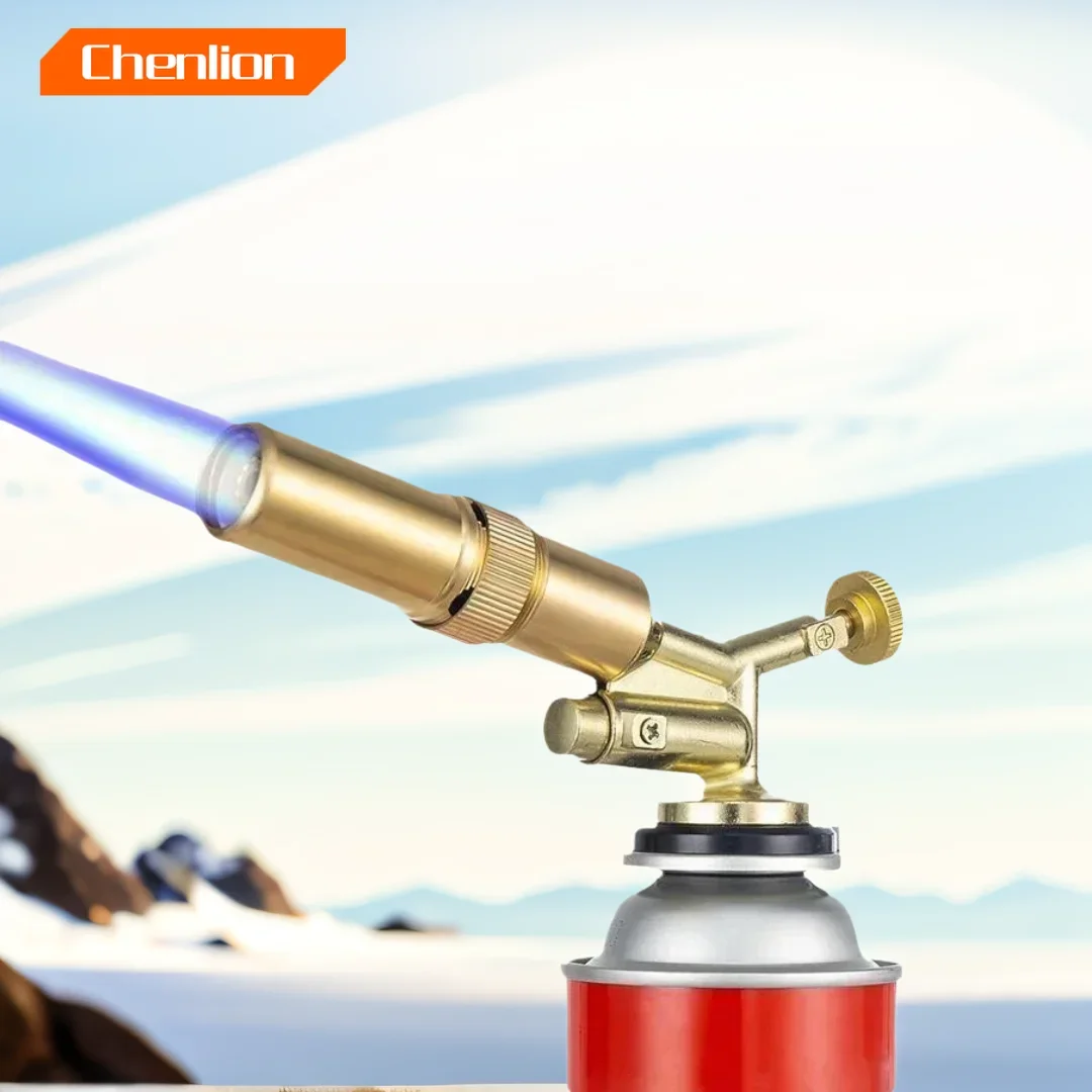 Welding Torch Metal 1300 degrees Portable Gas Torch Flame Gun Butane Adjustable Heating
