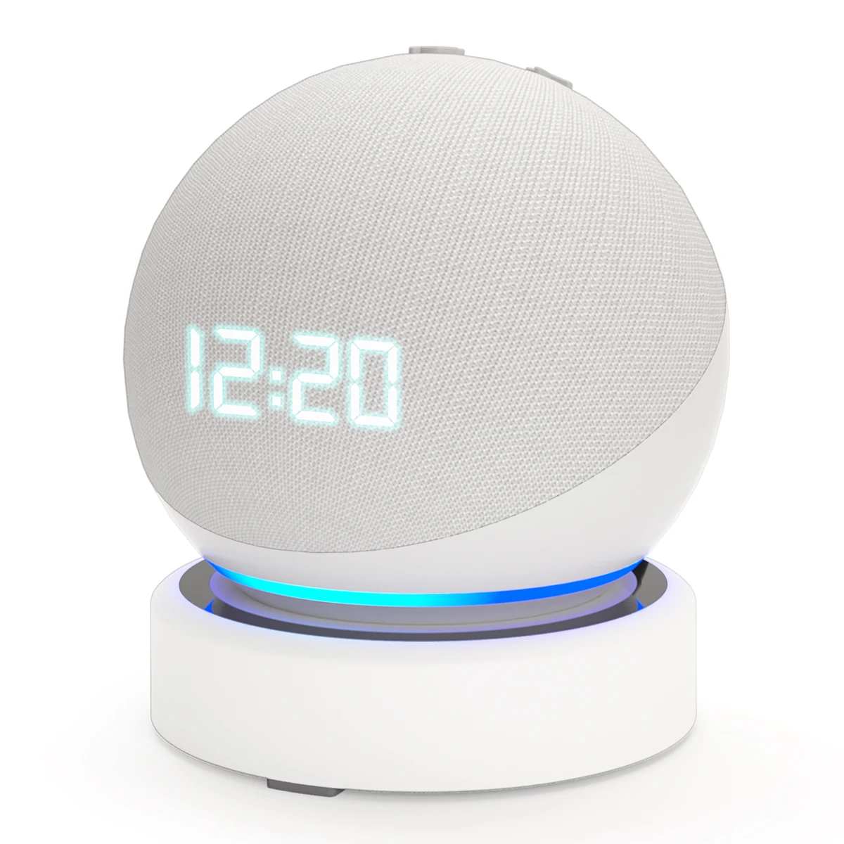 Supporto Da Tavolo Per Echo Dot 5Th/4Th Apple Homepod Mini Google Home Mini Cable Organizer Smart Speaker Desk Stand Con Anello Nero