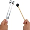 128 Hz Tuning Fork Weighted Bio-Acoustic Tuning Fork for Therapy 128 Hz Acoustic Slider Tuning Fork 4