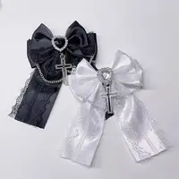 Gothic Girl's Exquisite Hair Accessories Lolita Japanese Lace Ponytail Hair Clip Y2K Cute Bow Clips Hairpins Ita Bag Decoration - Image 5