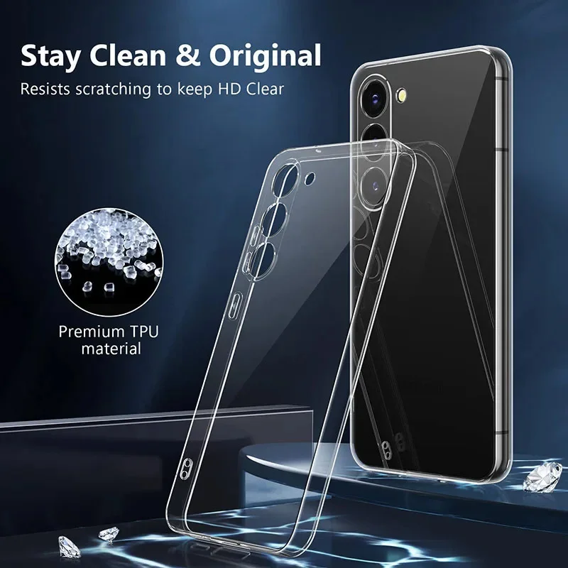 Samsung Galaxy S23 Full Camera Protection Silicone Soft TPU Case Back Cover