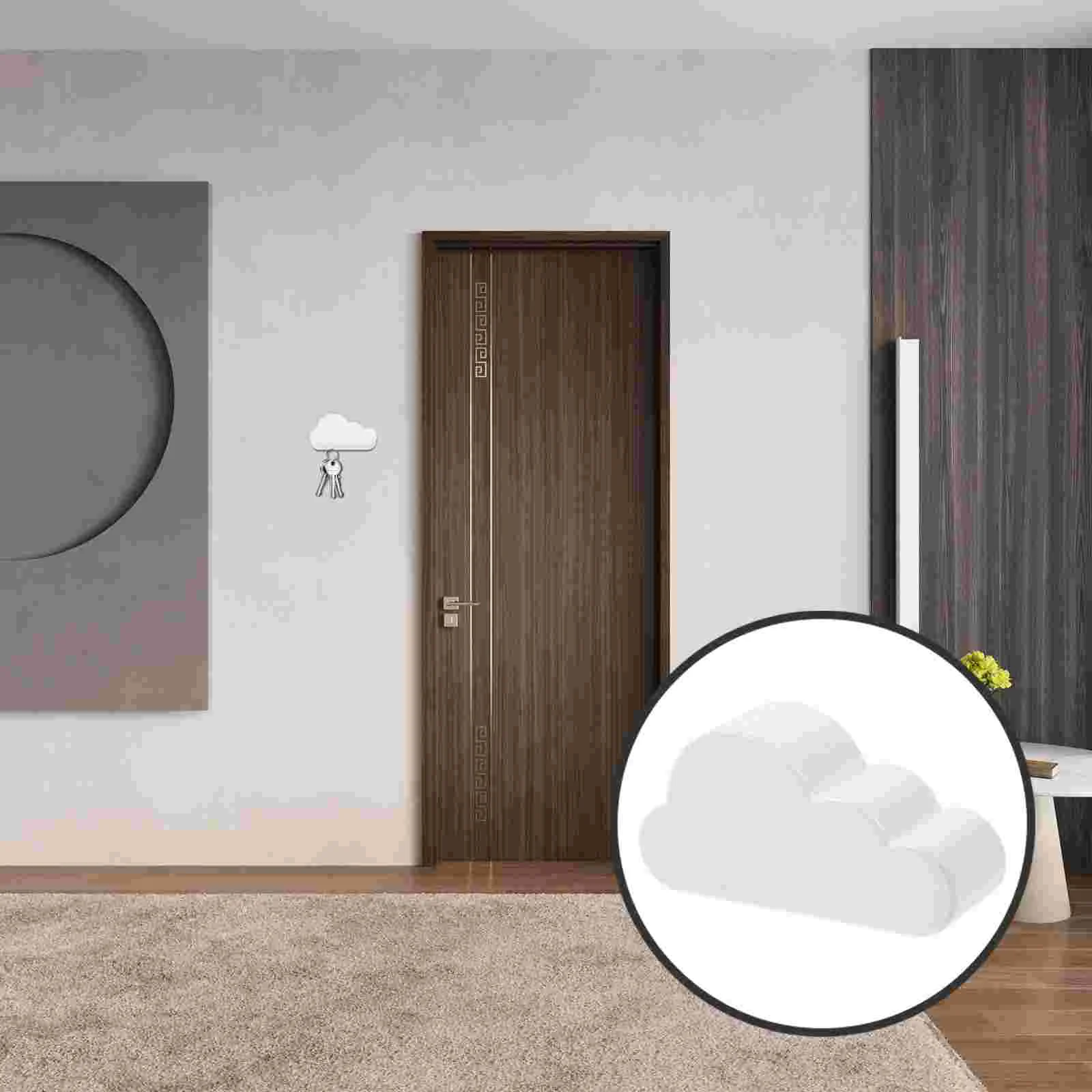 

2pcs Magnetic Key Holder Simple Style Key Racks Creative Wall-mounted Hooks Useful Magnet Racks