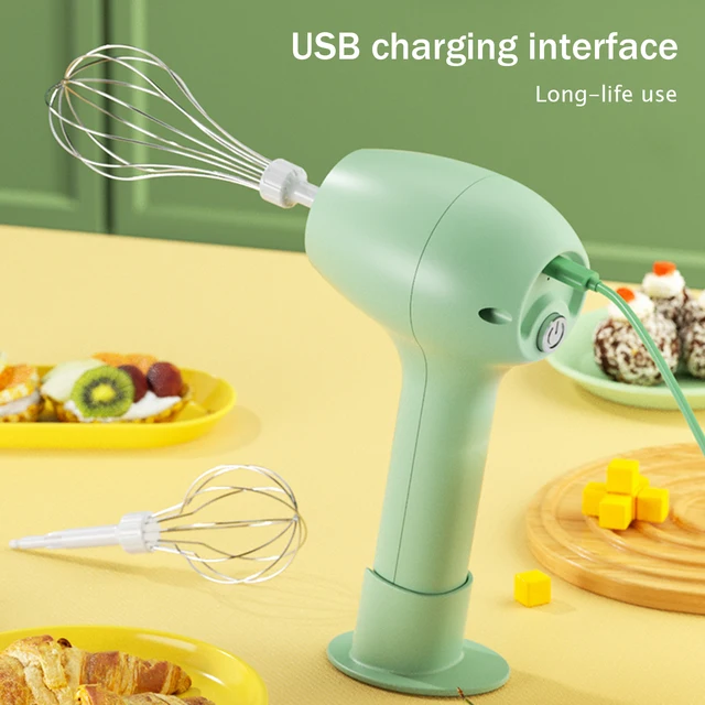 Drahtlose tragbare elektrische Lebensmittel mischer automatische Schneebesen  Butter Eier schläger Backen Kuchen Sahne Whipper Küche schnur losen Stab  mixer - AliExpress