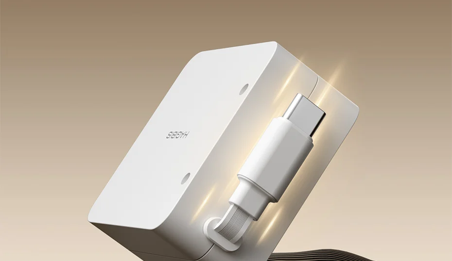 Unidirectional Retractable USB C Cable 100W Fast Charging