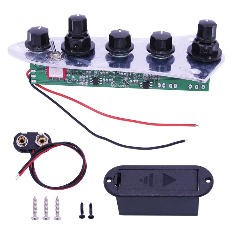Guitar Accessories Guitar Neck Plates ABVE-5 Jazz JB Bass Loaded Wired Control Plate for 4/5 String Bass Guitar Parts
