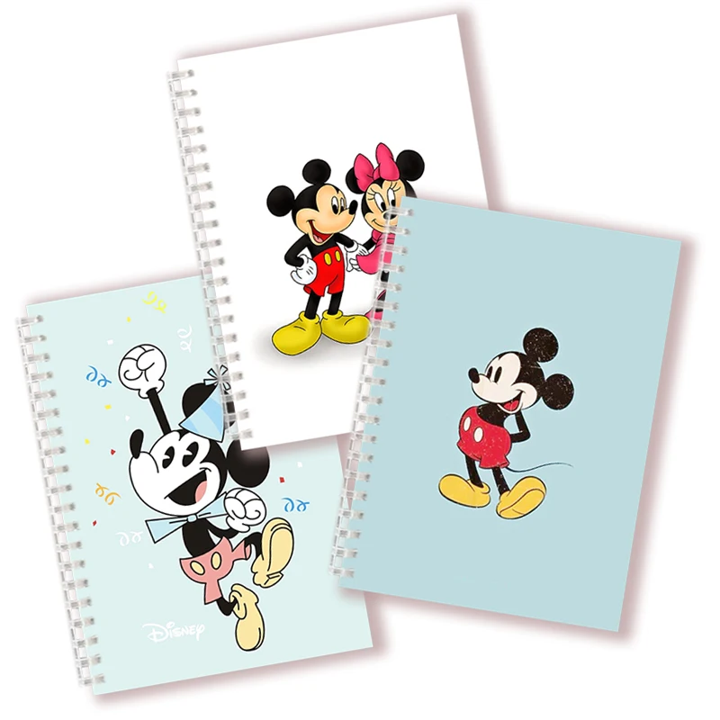 Carnet de notes à spirale Disney Minnie Stitch, carnet doublé, papier  quadrillé vierge, journal intime, carnet de croquis, fournitures scolaires