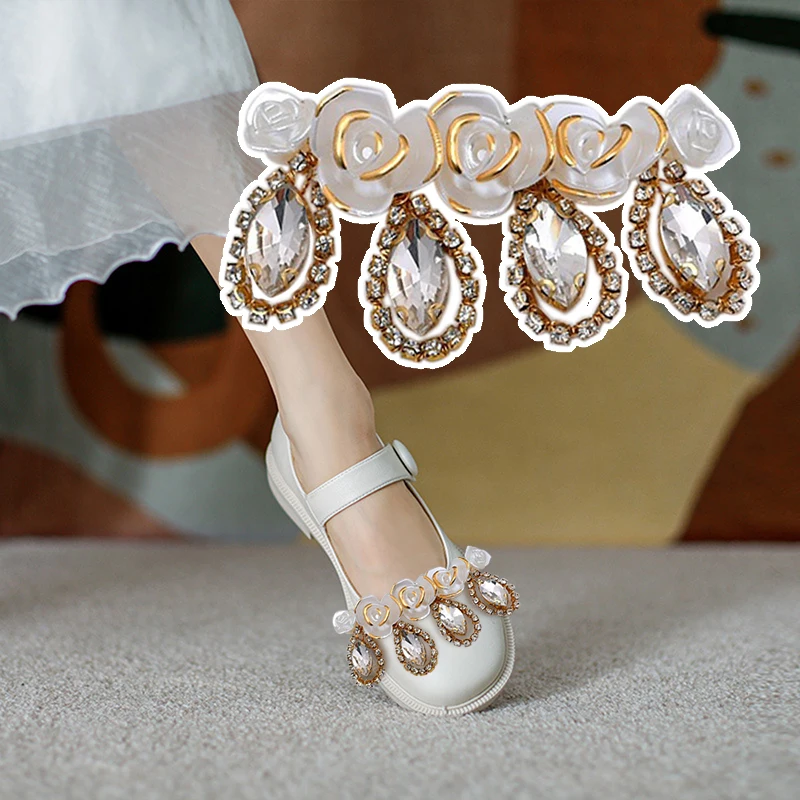 

1 Pair Classic Women Shoe Clips Detachable Rhinestone Shoe Accessories Wedding Pumps Shoe Embellishment for High Heels DIY Decor