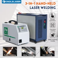 KINDLELASER 1000/1500/2000W Carbon steel/Aluminum/Stainless steel Fan-cooling Mini Laser Welding/Cutting Machine 1