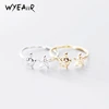 WYEAIIR 925 Sterling Silver Mini Cute Diamond Turtle Starfish Tortoise Resizable Opening Ring For Women Luxury Jewelry 1