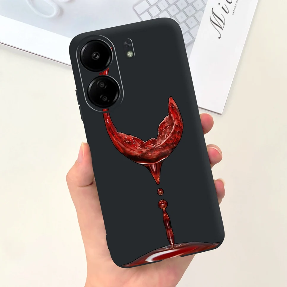 For Xiaomi POCO C65 Case Cute Cartoon Cat Painted TPU Silicone Back Cover For Xioami POCO C65 POCOC65 C 65 6.74 Phone Case Funda