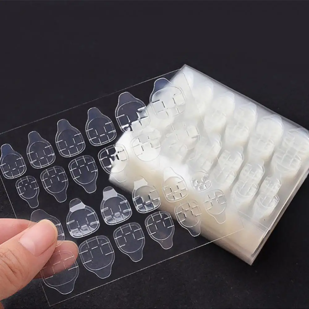 Transparent Double-side Adhesive Nail Glue Sticker Jelly Gel Tape DIY Fake Nail Acrylic Manicure Makeup Tool