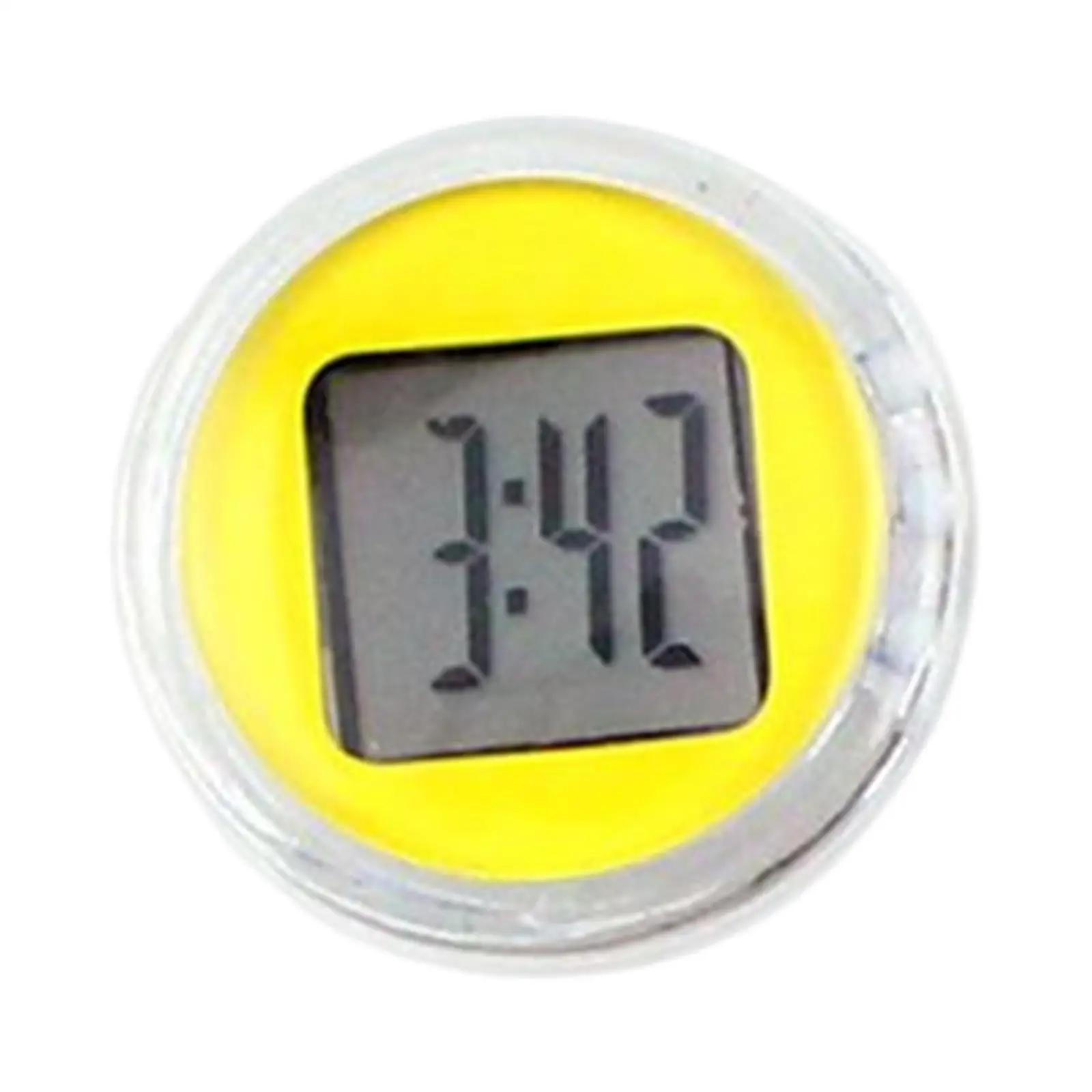 Motorcycle Clock, Waterproof Motorcycle Sticky on Clock Mini Motorcycle Digital Clock