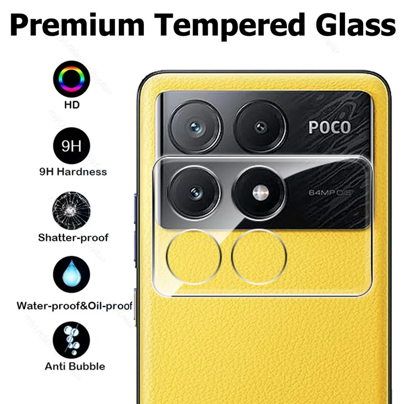 2-Pack 3D Lens Tempered Glass Camera Screen Protector