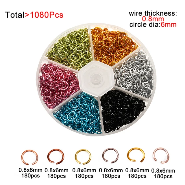 450-1450pcs/Box Jewelry Making Kits Lobster Clasp Open Jump Rings End Crimps Beads Box Sets Handmade Bracelet Necklace Findings L6 Mixed color