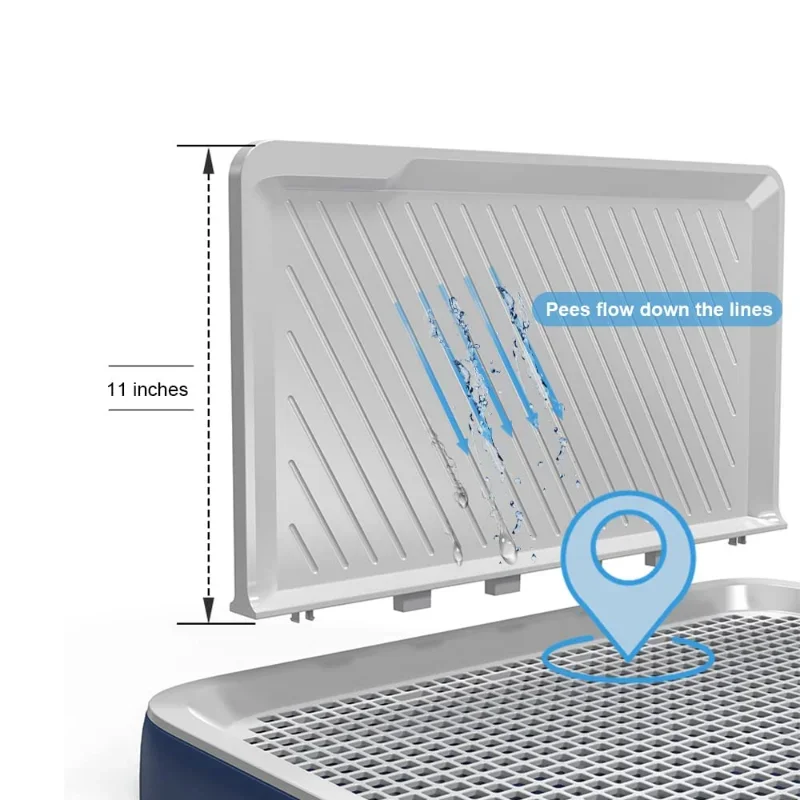 Dog Potty for Indoor Training Pads Pee Baffle Reusable Dog Pad Tray Alternative Puppy Pad Portable Litter Box dog toilet