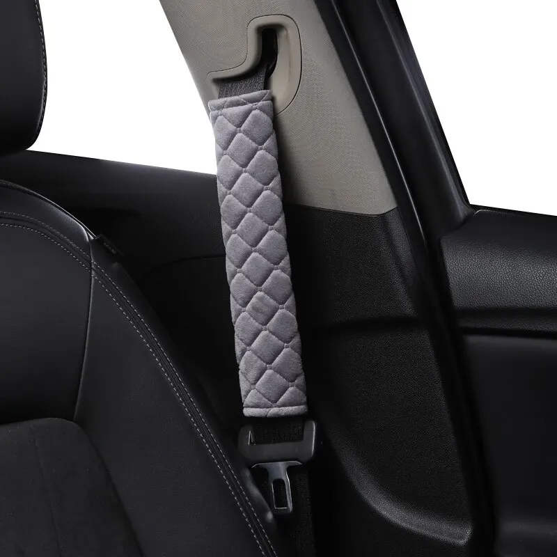 Comfortable and Adjustable Seat Belt Covers in Soft Velvet Fabric for Car Truck SUV Backpacks Seat Belt Covers