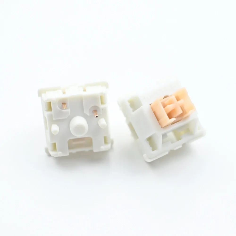 Outemu-lubed Interruptor Teclado Mecânico Silencioso Tátil Linear Rgb mx Switches Azul Rosa Amarelo Jogos Personalizados 5pin - Imagem 3