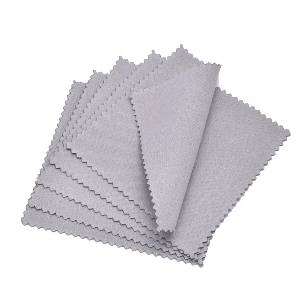 60mm 80mm 100mm Schmuck Polieren Tuch Doppelseitige Reinigung Tuch für Gold Silber Schmuck Werkzeuge 10-30Pcs – Detail 9