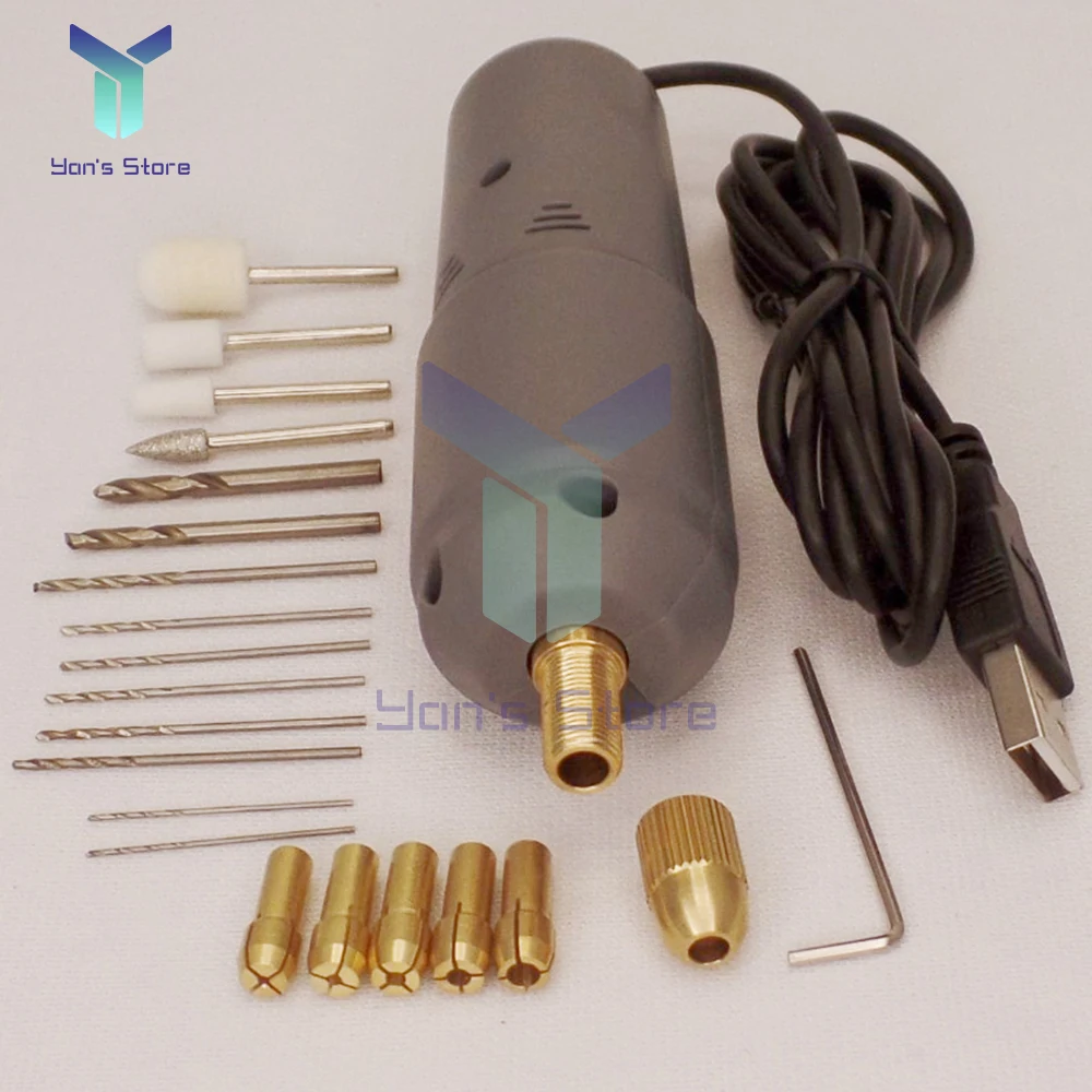 

5V USB Mini Electric Drill Multi-function Electric Polishing Machine Handheld Rotary Tool Engraving Pen Home Power Tools