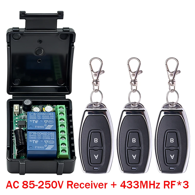 ตัวเลือกสินค้า โมดูลรีโมทคอนโทรล 433MHz สำหรับควบคุมอุปกรณ์ไฟฟ้า
