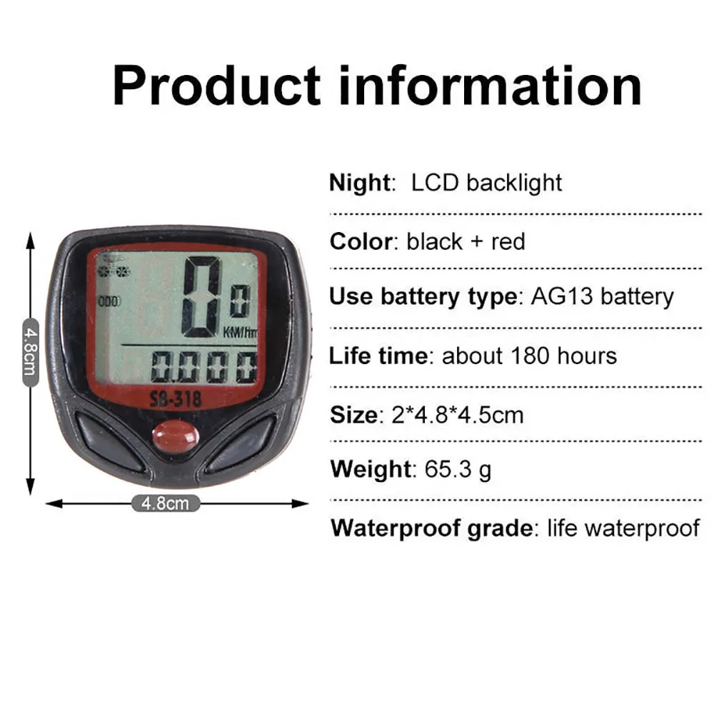BN Speedometer Bicycle Accessories MTB Odometer
