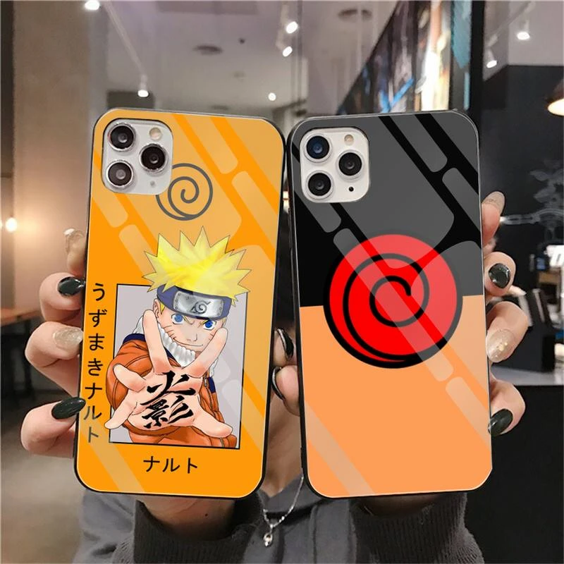 11 phone case Bandai Uzumaki Naruto Phone Case Tempered Glass For iPhone 13 12 Mini 11 Pro XR XS MAX 8 X 7 Plus SE 2020 Soft Cover phone cases for iphone 11