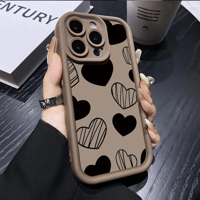 Trend Love Shockproof Silicone Phone Case - Soft Protective Cover