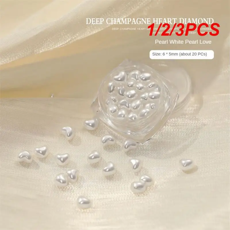 

1/2/3PCS Dazzling Pearl Nail Decoration Elegant Unique Design Comfortable Odorless Eye-catching Nail Art Trends