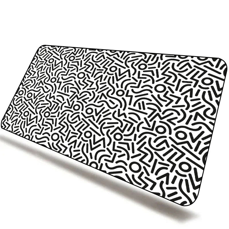 thumbnail image 1 of Mause Pad Gaming Laptops, mesa en blanco y negro, alfombrillas para ratón de ordenador, tapete de escritorio con tinta personalizada XXL, alfombra para Gamer con dibujos animados para ordenador portát, 1 of 5